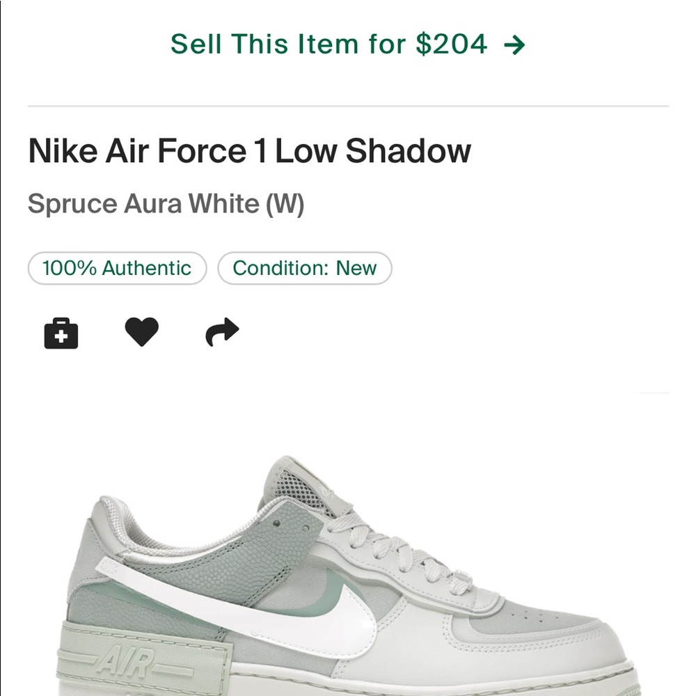 RARE Nike Air Force 1 low shadow